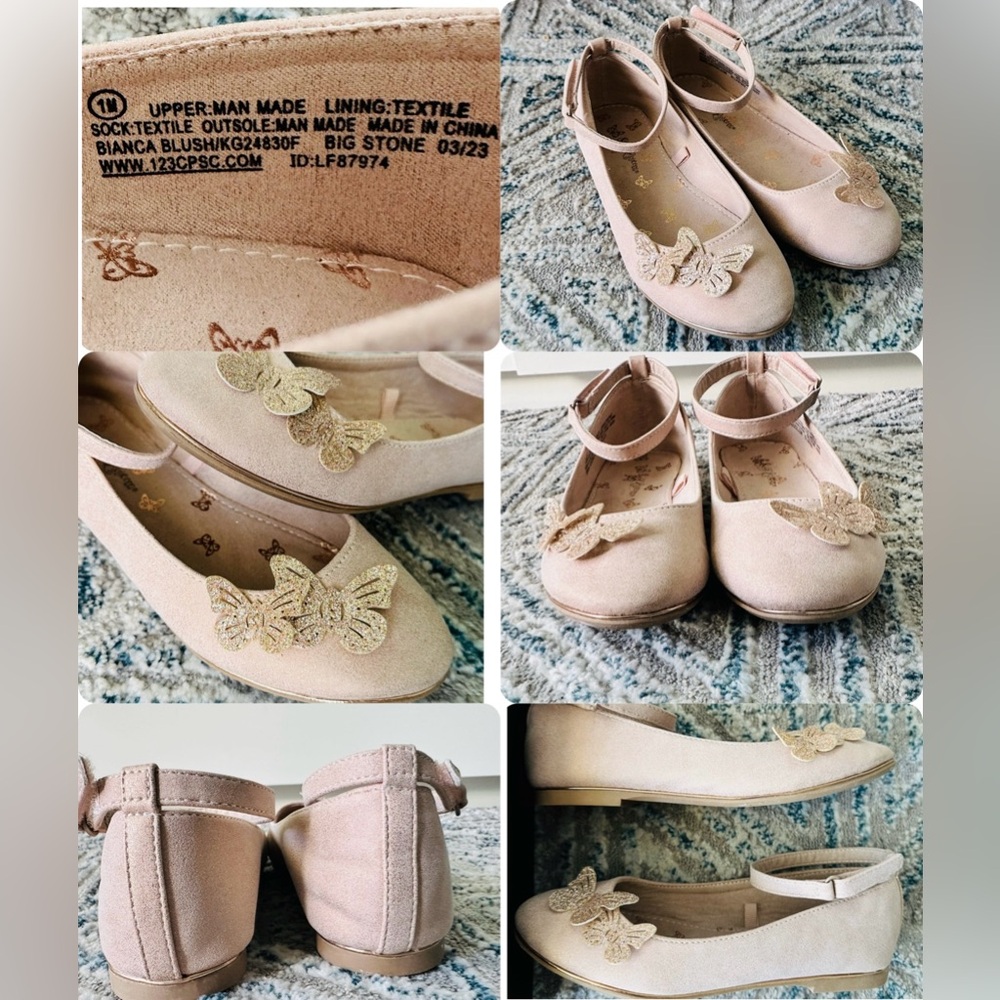 Self Esteem girl ballerina/ dress shoes with butterfly 🦋